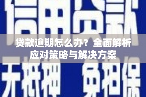 阳朔贷款逾期怎么办？全面解析应对策略与解决方案