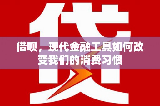 阳朔借呗，现代金融工具如何改变我们的消费习惯