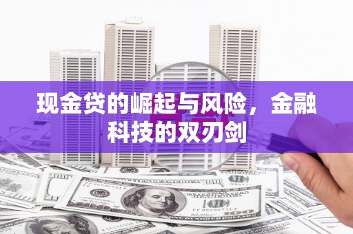 阳朔现金贷的崛起与风险，金融科技的双刃剑