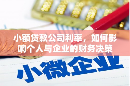 阳朔小额贷款公司利率，如何影响个人与企业的财务决策