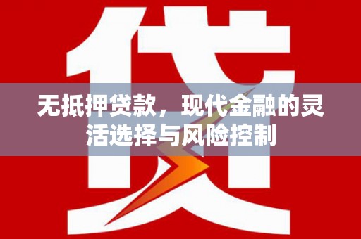 阳朔无抵押贷款，现代金融的灵活选择与风险控制