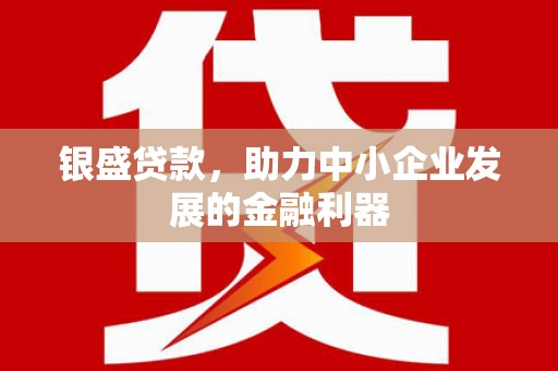 阳朔银盛贷款，助力中小企业发展的金融利器