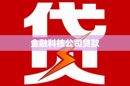 阳朔金融科技公司贷款