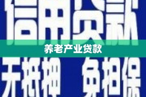 阳朔养老产业贷款