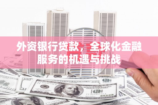 阳朔外资银行贷款，全球化金融服务的机遇与挑战